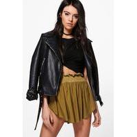 High Cut Shorts - olive