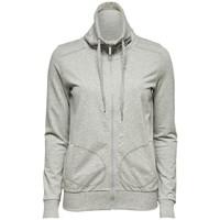 high neck zip up sweatshirt