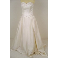 High Society by Jacquie Lawrence, size 12 ivory embroidered wedding gown