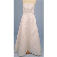 hilary morgan size 14 ivory strapless wedding dress