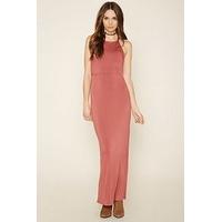 High-Slit Strappy Maxi Dress