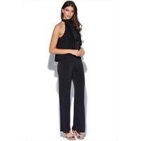 High Neck Black Jumpsuit