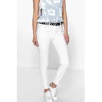 High Rise Skinny Jeans - white