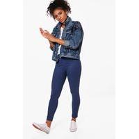 highwaist denim look jeggings mid blue