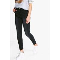 High Rise Skinny Jeans - black