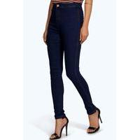 High Rise Skinny Tube Jeans - blue