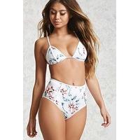 high rise floral bikini bottoms