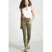 high waist skinny trousers