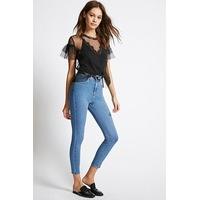 high waist skinny jeans