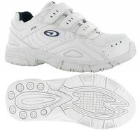 Hi-Tec XT115 EZ Junior Running Shoes - White/Silver/Navy, 1 UK