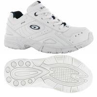 Hi-Tec XT115 Junior Running Shoes - White/Navy/Silver, 2 UK