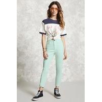 high rise skinny trousers