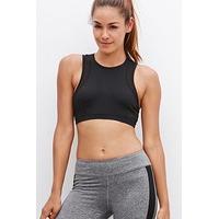 high impact mesh paneled sports bra