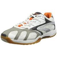 Hi-Tec Ad Pro Elite Mens Court Shoes - White/Orange, 7.5 UK