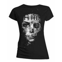Him Women\'s Woman B&w Short Sleeve T-shirt, Black, Size 14 (manufacturer