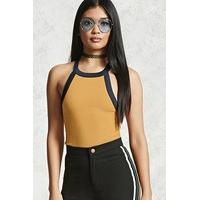 High-Neck Ringer Tank Top