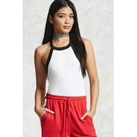 High-Neck Ringer Tank Top