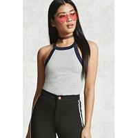 High-Neck Ringer Tank Top