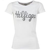 Hilfiger Denim TRILOPAT women\'s T shirt in white