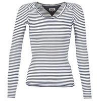 hilfiger denim narisse womens long sleeve t shirt in blue