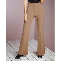 high waisted flare trousers short