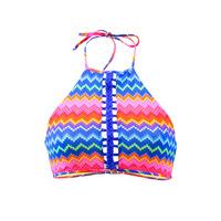 high neck swimsuit emmatika riga tihau blue