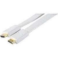 High Speed Hdmi Cord Flat White- 1 M