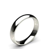 High Dome Comfort Fit Classic Plain Wedding Band