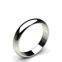 high dome standard fit classic plain wedding band