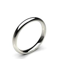 High Dome Comfort Fit Classic Plain Wedding Band