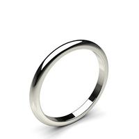 High Dome Standard Fit Classic Plain Wedding Band