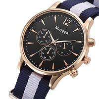 High Quality Quartz Dress Watches Women Men Casual Wristwatch Nylon Strap Rose Gold Hour Unisex Sports Watches