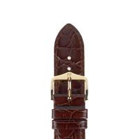 Hirsch Strap Crocograin Brown Medium 12mm