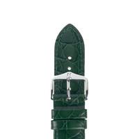 Hirsch Strap Crocograin Green Medium 14mm