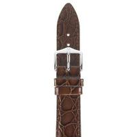 Hirsch Strap Crocograin Brown Medium 18mm