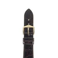 hirsch strap genuine croco brown medium 18mm