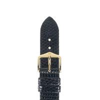 hirsch strap lizard black large 18mm