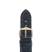 Hirsch Strap Genuine Alligator Black Large 22mm