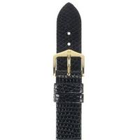 hirsch strap lizard black large 18mm