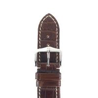 hirsch strap viscount alligator brown large 24mm