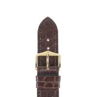 hirsch strap genuine alligator brown large 20mm