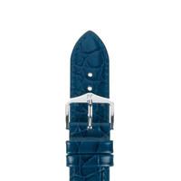 Hirsch Strap Crocograin Blue Medium 20mm