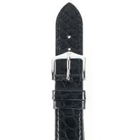 Hirsch Strap Regent Alligator Matt Black Medium 18mm