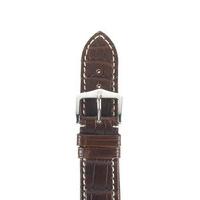 hirsch strap viscount alligator matt brown large 19mm