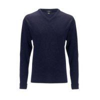 High V Lambswool Sweater Oxford Blue