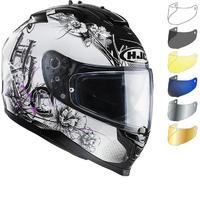 HJC IS-17 Barbwire Ladies Motorcycle Helmet & Visor