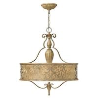 hkcarabelpb carabel 3 light champagne ceiling pendant chandelier