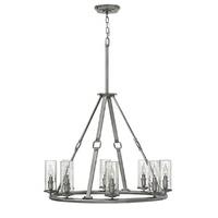 HK/DAKOTA8 Dakota 8 Light Chandelier In Polished Antique Nickel