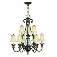 HK/PLANT10 PZ 10 Light Pearl Bronze Decorative Chandelier