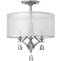HK/MIME/4P Mime 4 Light Brushed Nickel Ceiling Pendant with Square Crystals